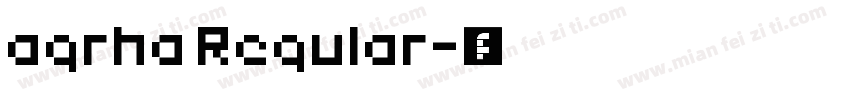 agrha Regular字体转换